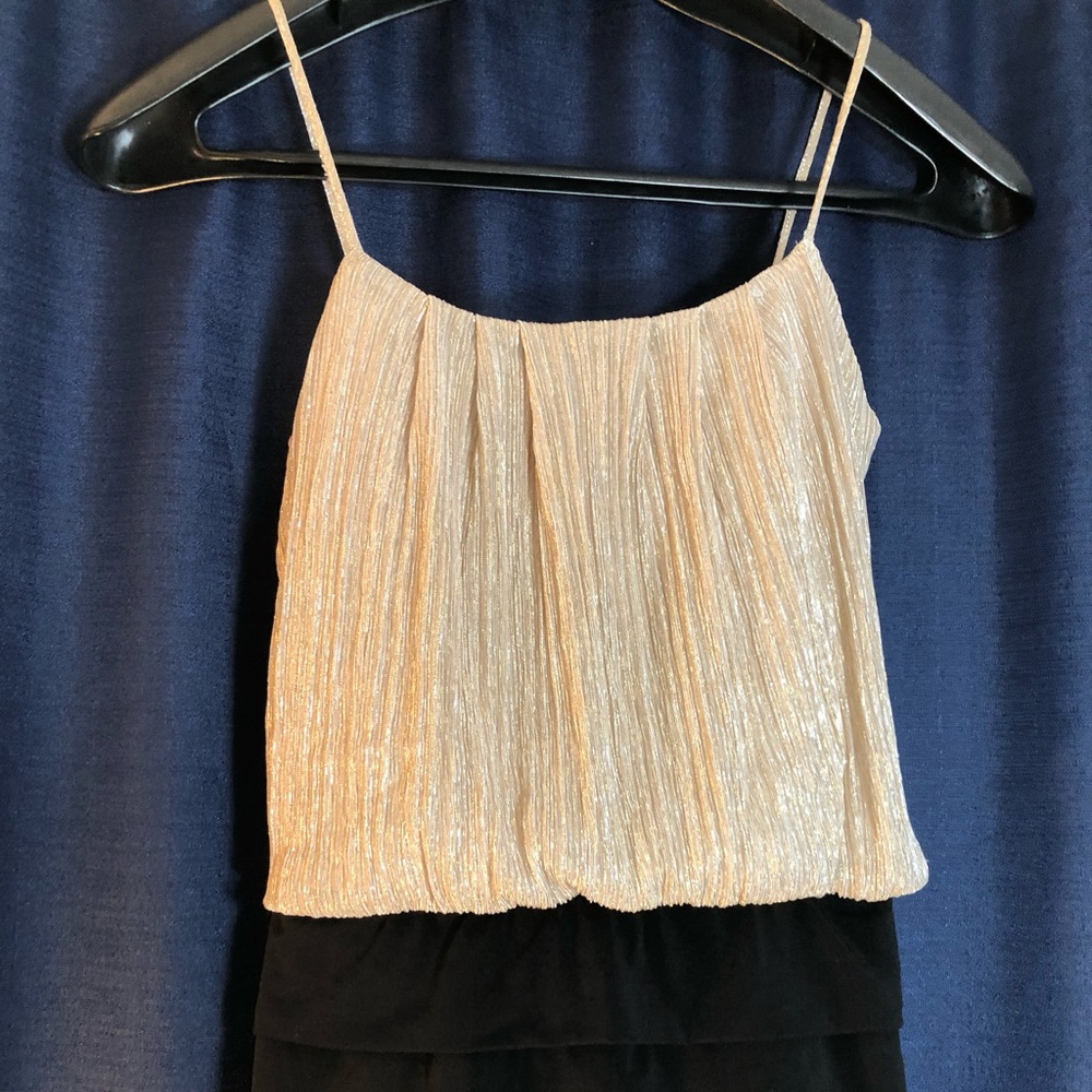 Gold and Black Dress